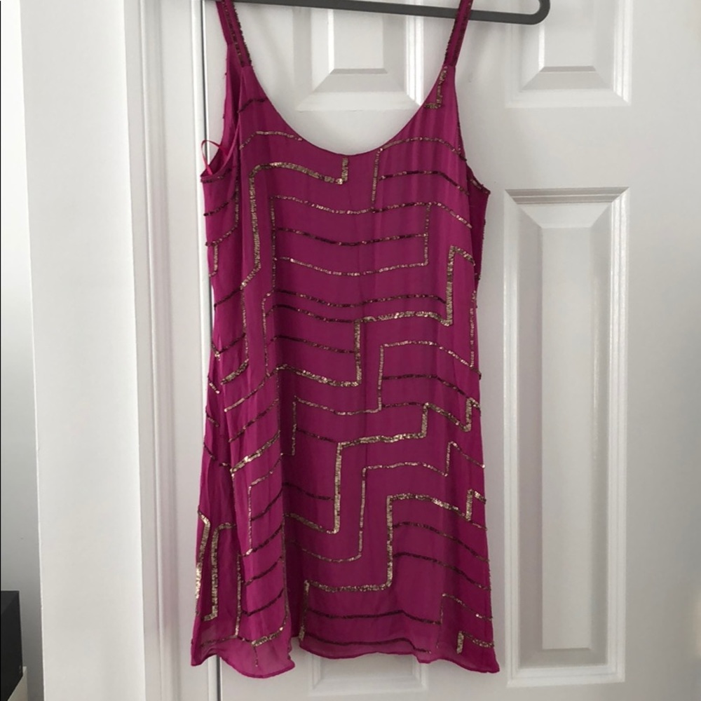 Hot Pink Sequin Parker dress
